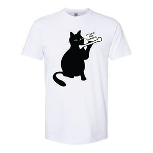 Black Cat I Found This Humerus Funny Softstyle CVC T-Shirt