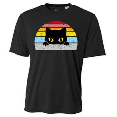 Black Cat Peaking Vintage Cooling Performance Crew T-Shirt