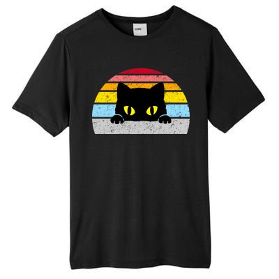 Black Cat Peaking Vintage Tall Fusion ChromaSoft Performance T-Shirt