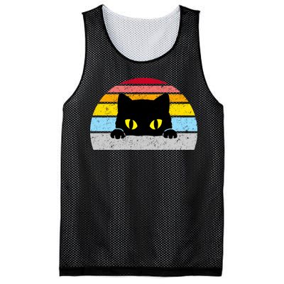 Black Cat Peaking Vintage Mesh Reversible Basketball Jersey Tank