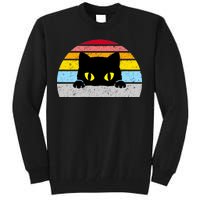 Black Cat Peaking Vintage Tall Sweatshirt