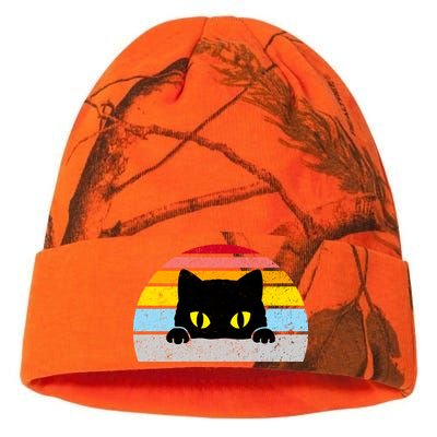 Black Cat Peaking Vintage Kati Licensed 12" Camo Beanie