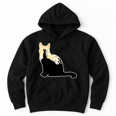 Black Cat Spooky Town Hoodie