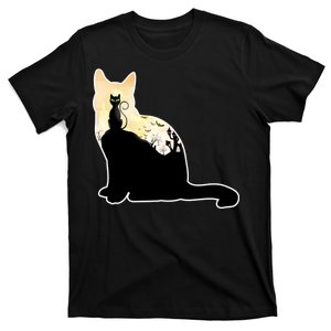 Black Cat Spooky Town T-Shirt