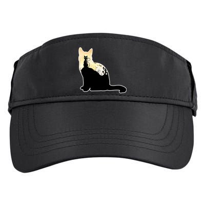 Black Cat Spooky Town Adult Drive Performance Visor
