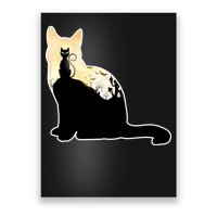 Black Cat Spooky Town Poster