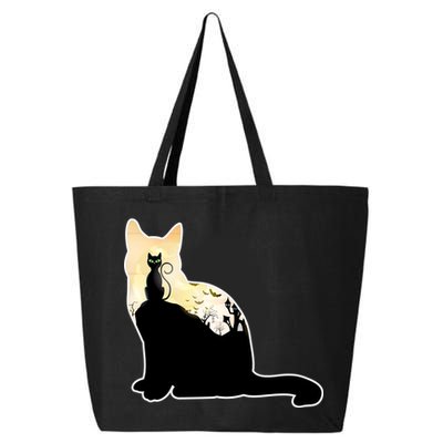 Black Cat Spooky Town 25L Jumbo Tote