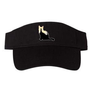 Black Cat Spooky Town Valucap Bio-Washed Visor