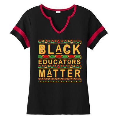 Black Educators Matters Ladies Halftime Notch Neck Tee