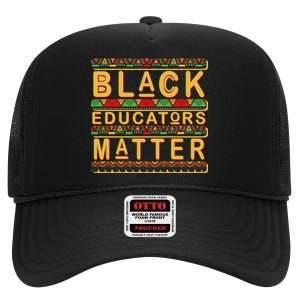 Black Educators Matters High Crown Mesh Back Trucker Hat