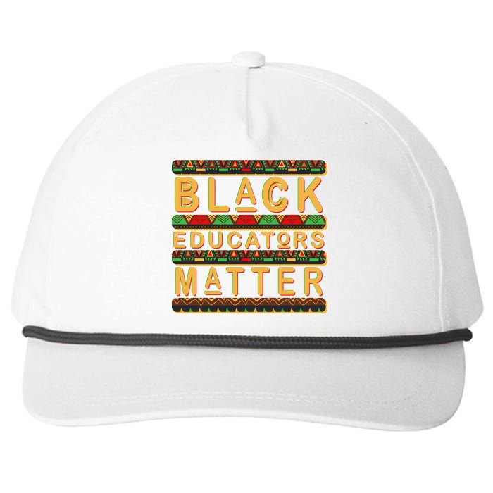 Black Educators Matters Snapback Five-Panel Rope Hat