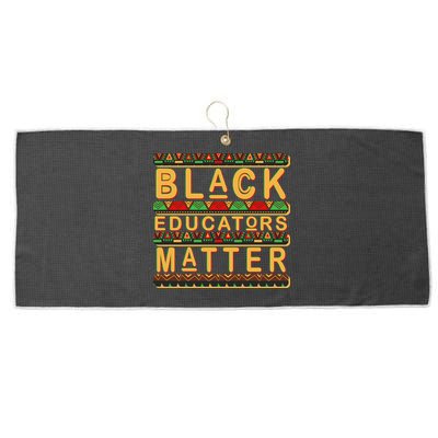 Black Educators Matters Large Microfiber Waffle Golf Towel