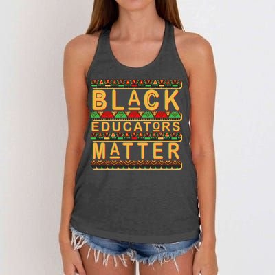 Black Educators Matters Women's Knotted Racerback Tank