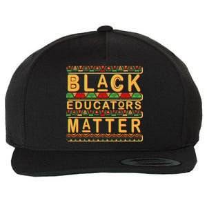 Black Educators Matters Wool Snapback Cap