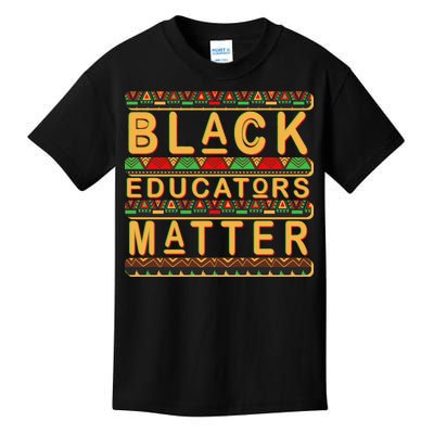 Black Educators Matters Kids T-Shirt