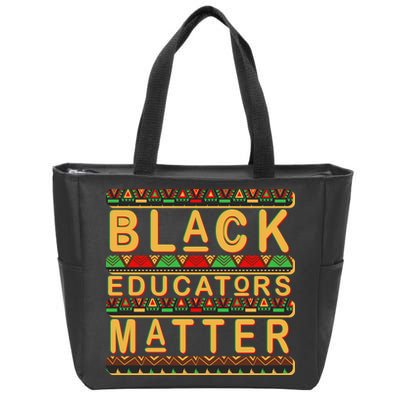 Black Educators Matters Zip Tote Bag