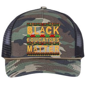 Black Educators Matters Retro Rope Trucker Hat Cap