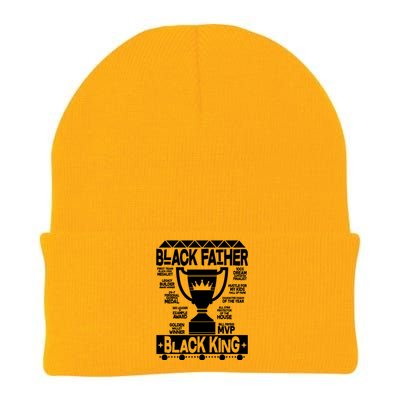 Black Father Black King Knit Cap Winter Beanie