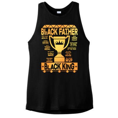 Black Father Black King Ladies PosiCharge Tri-Blend Wicking Tank