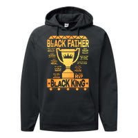 Black Father Black King Performance Fleece Hoodie