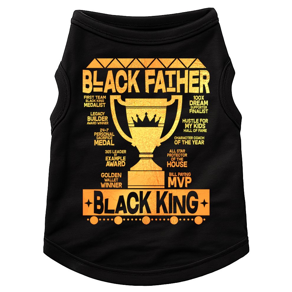 Black Father Black King Doggie Tank