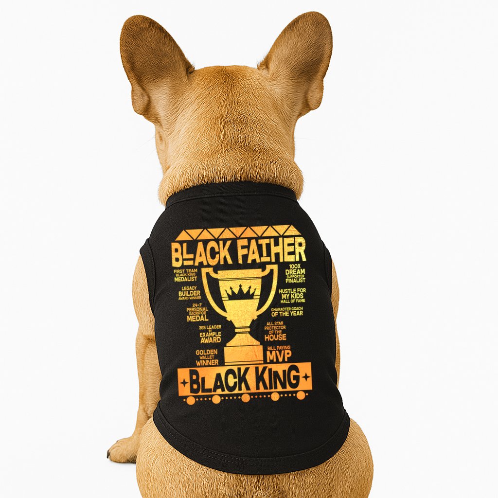 Black Father Black King Doggie Tank