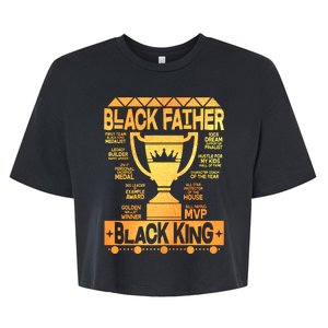 Black Father Black King Bella+Canvas Jersey Crop Tee