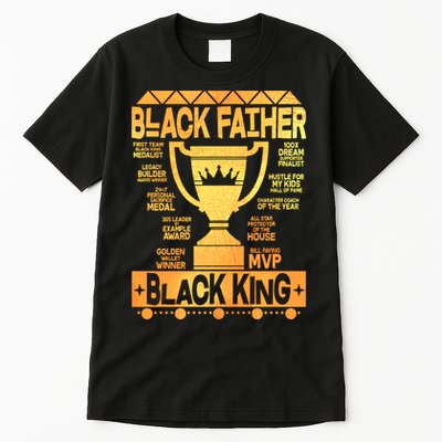 Black Father Black King Tall T-Shirt