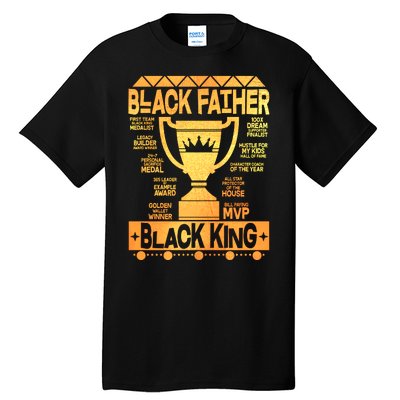 Black Father Black King Tall T-Shirt