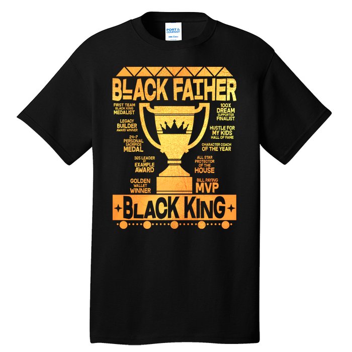 Black Father Black King Tall T-Shirt