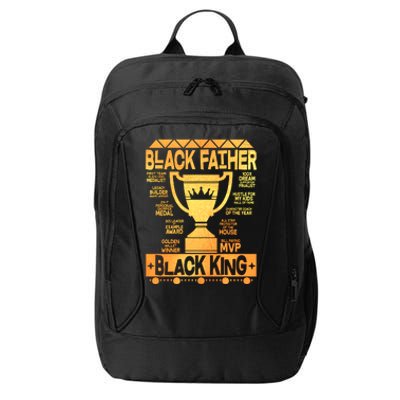 Black Father Black King City Backpack