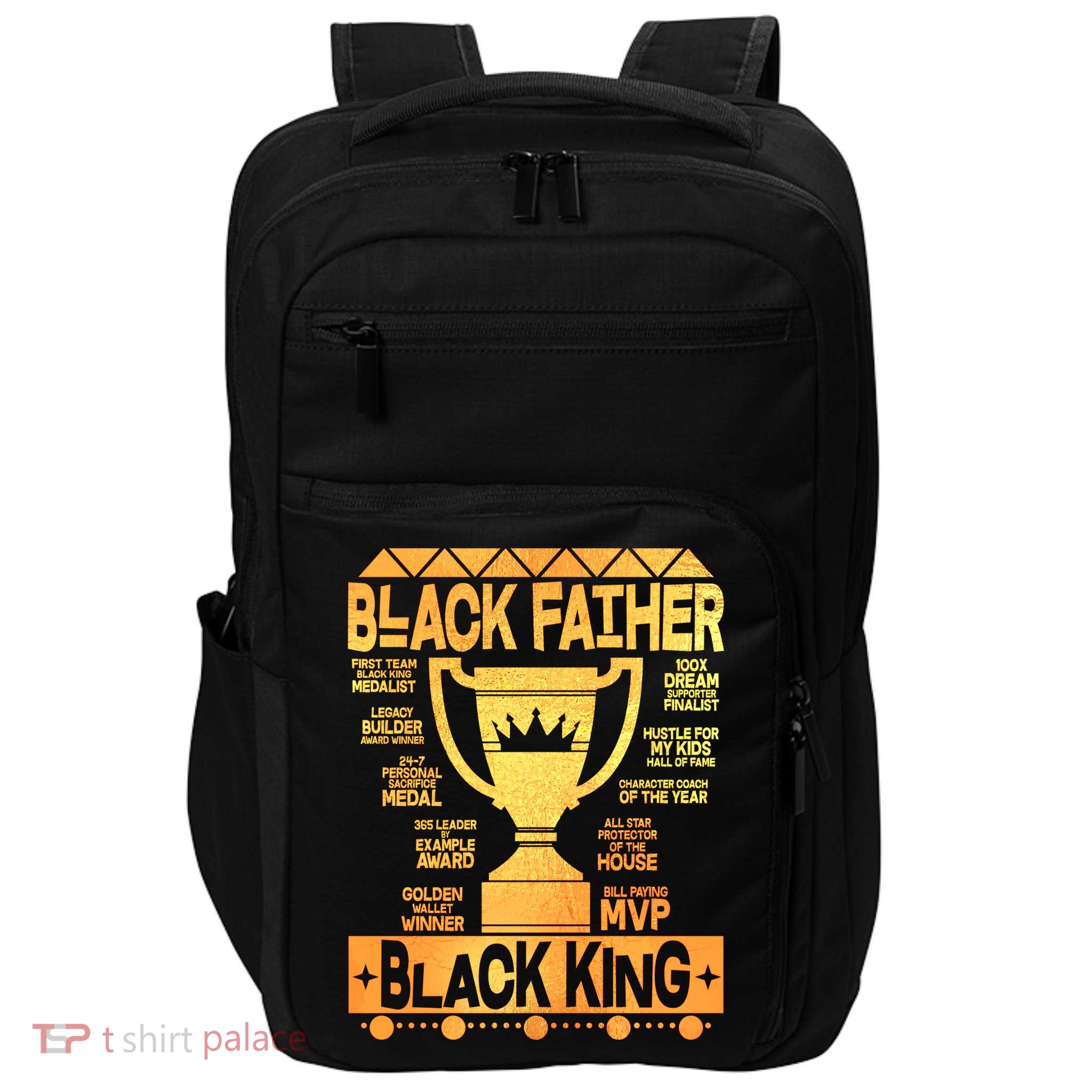 Black Father Black King Impact Tech Backpack