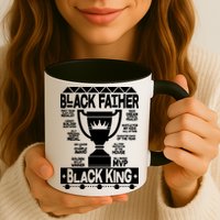 Black Father Black King Mug