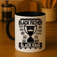 Black Father Black King Mug