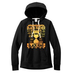 Black Father Black King Women's Fleece Hoodie