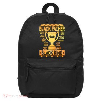 Black Father Black King 16 in Basic Backpack