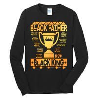 Black Father Black King Tall Long Sleeve T-Shirt