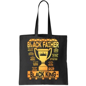 Black Father Black King Tote Bag