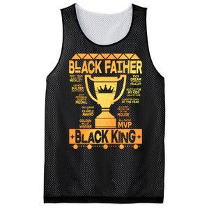 Black Father Black King Mesh Reversible Basketball Jersey Tank