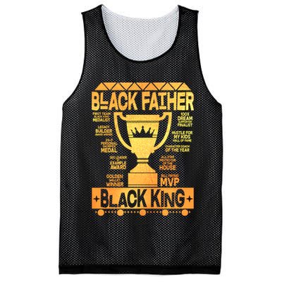 Black Father Black King Mesh Reversible Basketball Jersey Tank