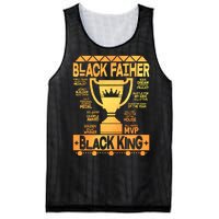 Black Father Black King Mesh Reversible Basketball Jersey Tank