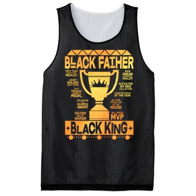 Black Father Black King Mesh Reversible Basketball Jersey Tank