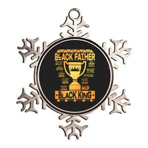 Black Father Black King Metallic Star Ornament