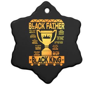 Black Father Black King Ceramic Star Ornament