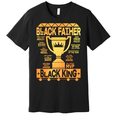 Black Father Black King Premium T-Shirt