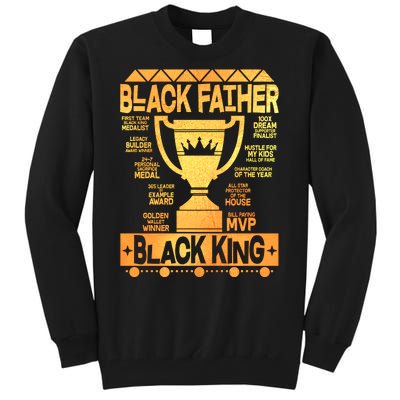 Black Father Black King Tall Sweatshirt