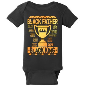 Black Father Black King Baby Bodysuit