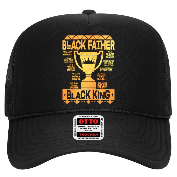 Black Father Black King Trucker Hat