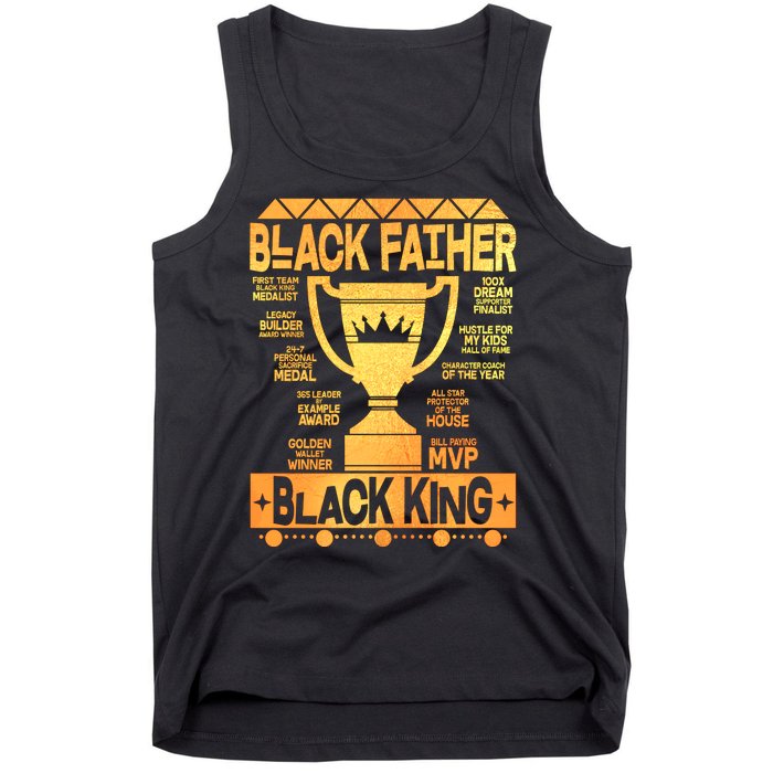 Black Father Black King Tank Top