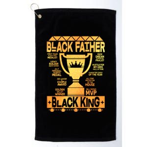 Black Father Black King Platinum Collection Golf Towel